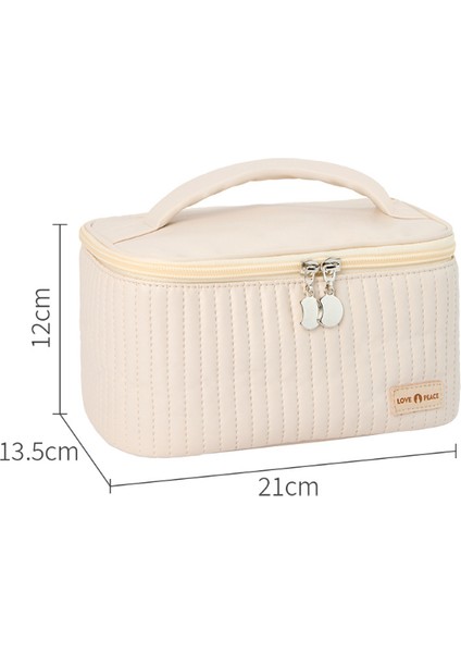Düz Renk Kek Kozmetik Çantası Açık Kapaklı Taşınabilir Makyaj Çantası Kozmetik (Yurt Dışından)