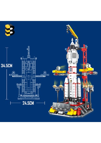 Shenzhou 10 Roket S Versiyonu Küçük Parçacık Montajlı Yapı Taşları Erkek Oyuncak (Yurt Dışından) fırsatları