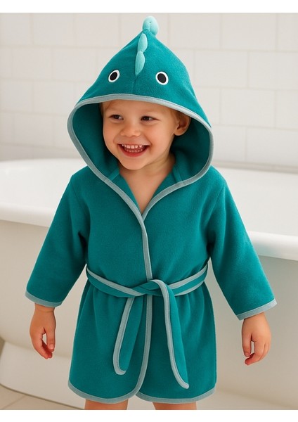 Bornoz Figürlü Petrol