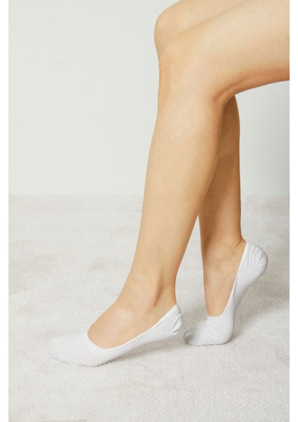 3'lü Beyaz Viskon Görünmez Kadın Çorap fiyatları
