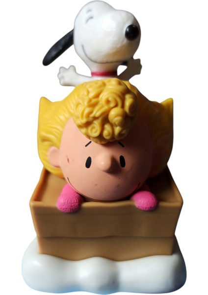 Vintage Snoopy ve Sally Brown Orijinal Figür Oyuncak indirimleri