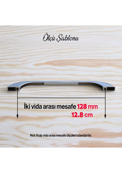 Metal Mobilya Mutfak Dolabı Çekmece Dolap Kulpları Kapak Kulpu Kulbu Kulp 128 mm Krom Renk fırsatları