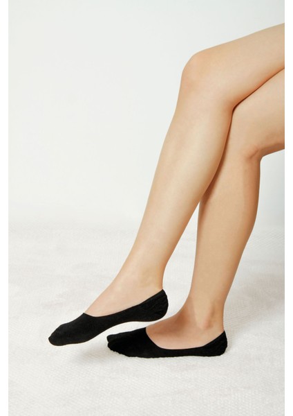 3'lü Siyah Viskon Görünmez Kadın Çorap indirimleri