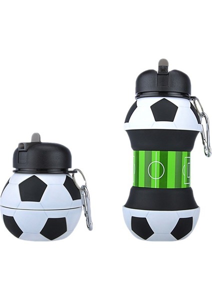 Öğrenciler ve Çocuklar Için Futbol Spor Su Şişesi Açık Silikon Katlanır Su Bardağı (Yurt Dışından) fiyatları