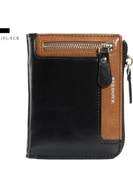 Rfıd Hırsızlığa Karşı Sınır Ötesi Kaydırma Retro Bozuk Para Cüzdanı (Yurt Dışından)