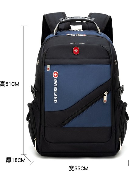 Sırt Çantası Erkek Laptop Çantası Iş Büyük Kapasiteli Seyahat Çantası Öğrenci Okul Çantası (Yurt Dışından)