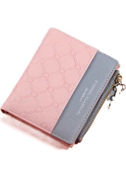 Yeni Bayan Kısa Dikişli Kontrast Renk Cüzdan (Yurt Dışından) fiyatları