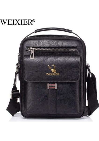 Üst Düzey Retro Çapraz Askılı Çanta, Gündelik Dış Mekan Büyük Kapasiteli Su Geçirmez Erkek Sırt Çantası (Yurt Dışından)