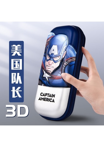 Yüksek Görünümlü ve Geniş Kapasiteli Öğrenci Çift Katmanlı Kırtasiye Çantası Spider-Man Erkek ve Çocuk Kırtasiye Kutusu (Yurt Dışından)