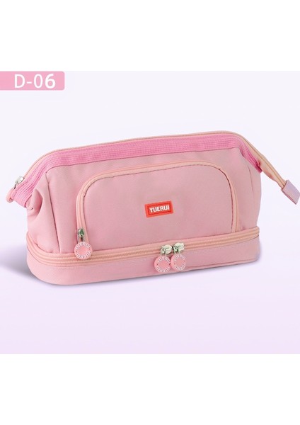 Tekne Şeklinde Büyük Kapasiteli Kalem Kutusu, Basit Çok Katmanlı Öğrenci Saklama Kırtasiye Çantası (Yurt Dışından)