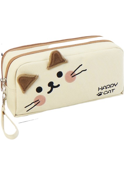 Büyük Kapasiteli Yüksek Değerli Beyaz Kedi Kalem Çantası (Yurt Dışından) fiyatları