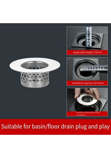 Küvet Tahliye Kapağı, Banyo Lavabo Süzgeci, Küvet Çamaşırhane Yardımcı Lavabosu Için Tahliye Saç Tutucu, A (3'lü Paket) (Yurt Dışından) indirimleri