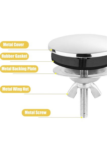 2 Inç Mutfak Lavabo Deliği Kapakları, Paslanmaz Çelik Musluk Deliği Kapağı Lavabo Musluğu Deliği Tapası Sızıntı Önleme Için (Yurt Dışından) modelleri