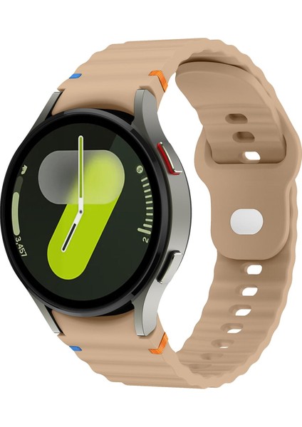 Samsung Galaxy Watch 7 40MM / 44MM Için Silikon Saat Kayışı (Yurt Dışından)