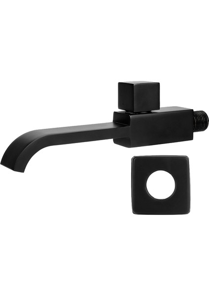 Banyo Lavabo Musluğu Duvara Monte Lavabo Lavabo Musluğu Banyo Aksesuarları Banyo Muslukları Siyah (Yurt Dışından) fiyatları