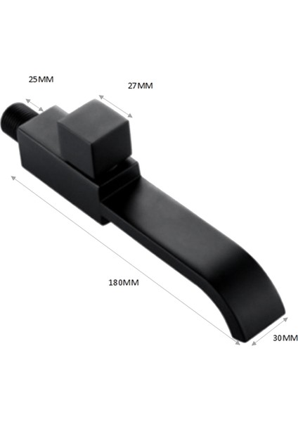 Banyo Lavabo Musluğu Duvara Monte Lavabo Lavabo Musluğu Banyo Aksesuarları Banyo Muslukları Siyah (Yurt Dışından) modelleri