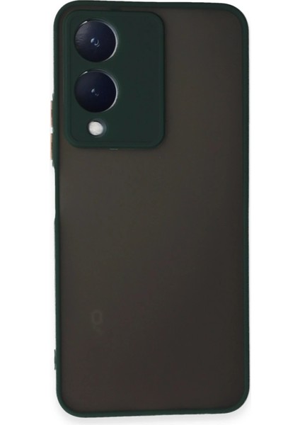 Vivo Y17S Kılıf Montreal Silikon Kapak - Yeşil Arbkd