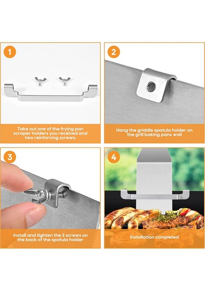 2 Adet Kalbur Spatula Tutucu, Blackstone Için Uygun, Kamp Şefi, Kraliyet Gurme, Açık Izgara Temel 16 cm (Yurt Dışından) indirimleri