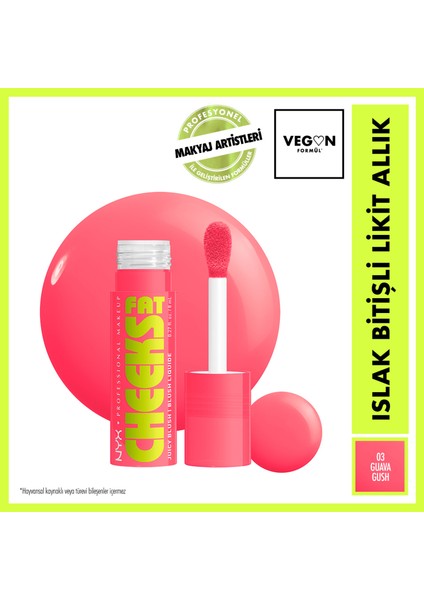 Fat Cheeks Islak Bitişli Likit Allık - 3 Guava Gush