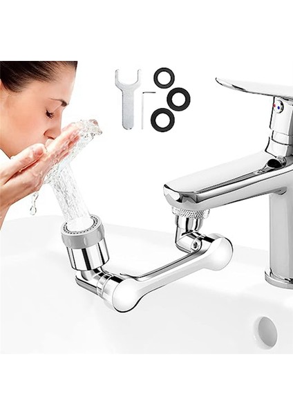 Musluk Genişletici, 1080 Döner Robotik Kol Musluk Havalandırıcı, 2 Tip Su Tahliye Modeli, Temizlik Için Robot Kol (Yurt Dışından) fiyatları