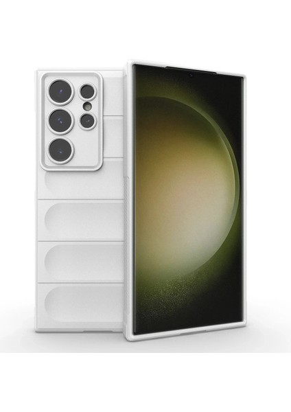 Samsung Galaxy S24 Ultra Kılıf Optimum Silikon - Krem Arbkd
