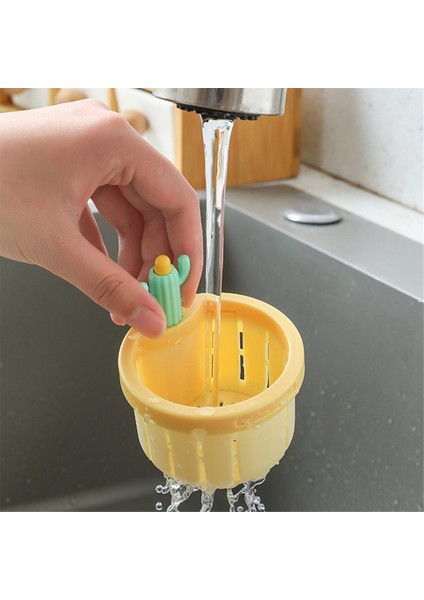 4 Adet Kaktüs Mutfak Lavabosu Tahliye Süzgeci Ev Kullanımı Kaktüs Lavabo Tahliye Sepeti Filtre Ağı Kaldırma Sepeti Lavabo Tıpası (Yurt Dışından)