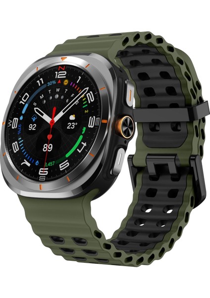 Samsung Galaxy Watch Ultra 47MM Için Kalebol Silikon Kayış (Yurt Dışından)