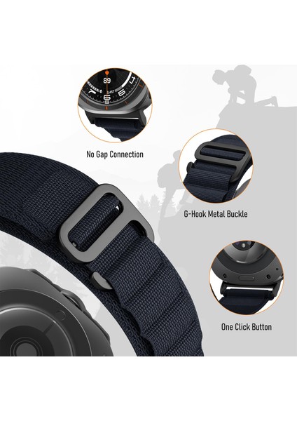 Samsung Galaxy Watch Ultra 47MM Için Naylon Saat Kayışı (Yurt Dışından) modelleri