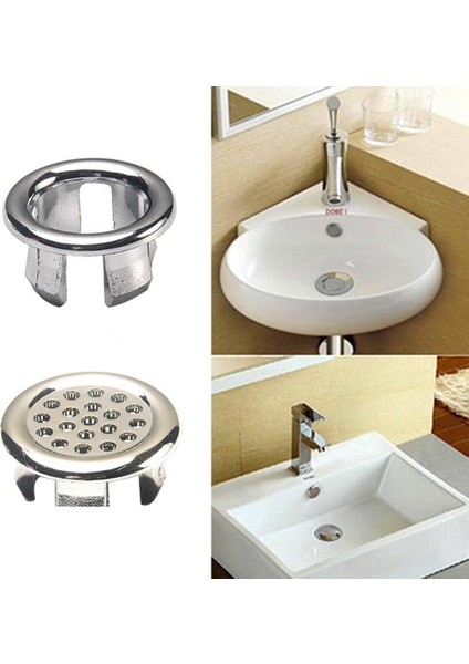 3 Küvet Lavabo Halkası Taşma Kapağı Yedek Lavabo Havzası Kapağı Banyo Seramik Havzası Taşma Halkası (Yurt Dışından) indirimleri