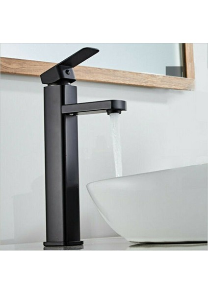 Yaygın Banyo Havzası Musluğu Şelale 3 Delik Lavabo Bataryası Musluk Mat Siyah (Yurt Dışından) fiyatları