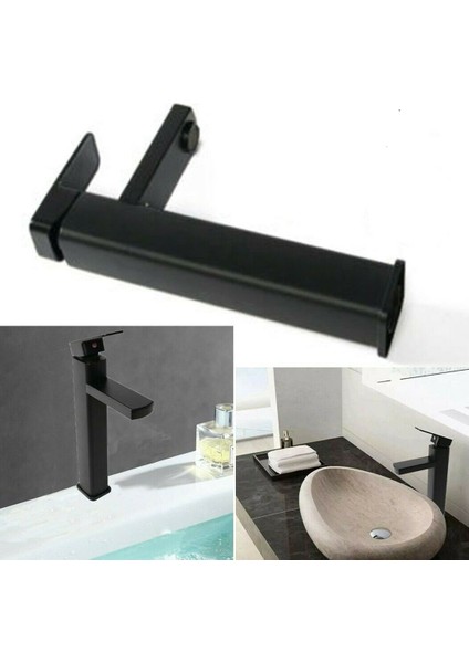 Yaygın Banyo Havzası Musluğu Şelale 3 Delik Lavabo Bataryası Musluk Mat Siyah (Yurt Dışından) indirimleri