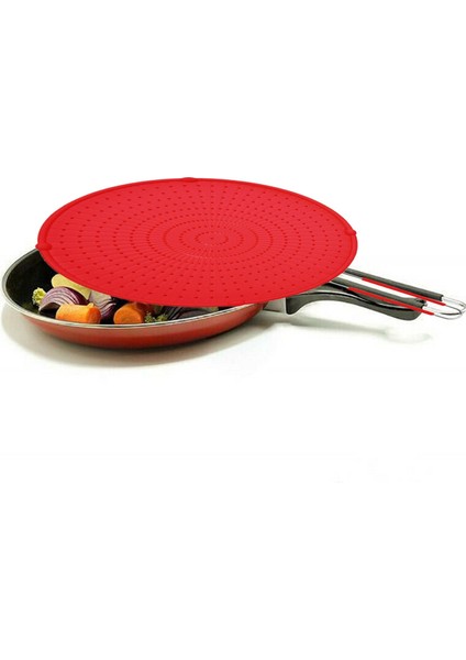 Saplı Silikon Sıçrama Ekranı Yapışmaz Yağ Tavası Kapağı Kaymaz Kızartma Çok Amaçlı Isıya Dayanıklı Yağ Sıçrama Pembe (Yurt Dışından) indirimleri