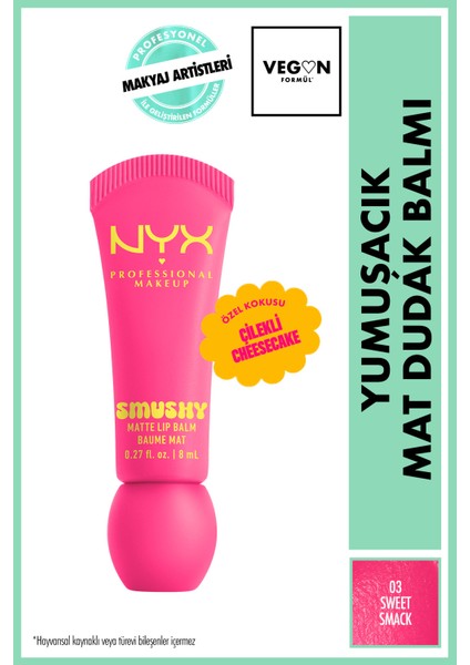 Smushy Yumuşacık Mat Dudak Balmı - 03 Sweet Smack