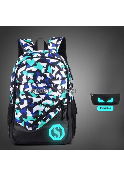 Ovozı Günlük Omuz Çantası Öğrenci Okul Çantası Seti (Yurt Dışından)
