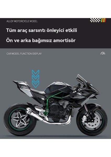 1/10 Kara Uçağı Ninja Taklit Yarış Motosiklet Alaşımlı Araba Modeli (Yurt Dışından) fırsatları