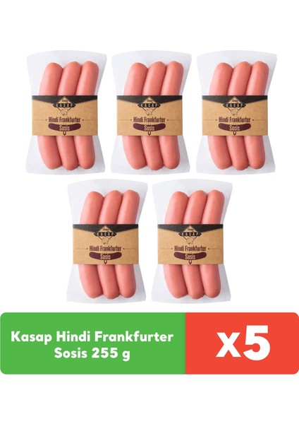 Kasap Hindi Frankfurter Sosis 255 g x 5 adet