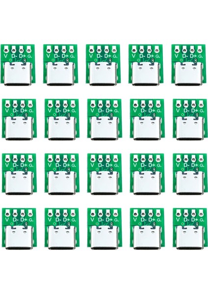 10 Adet Dişi Konnektör USB Tip C Kesme Panosu Pcb Dönüştürücü Panosu ile Veri Hattı Teli Kablo Aktarımı (Yurt Dışından)