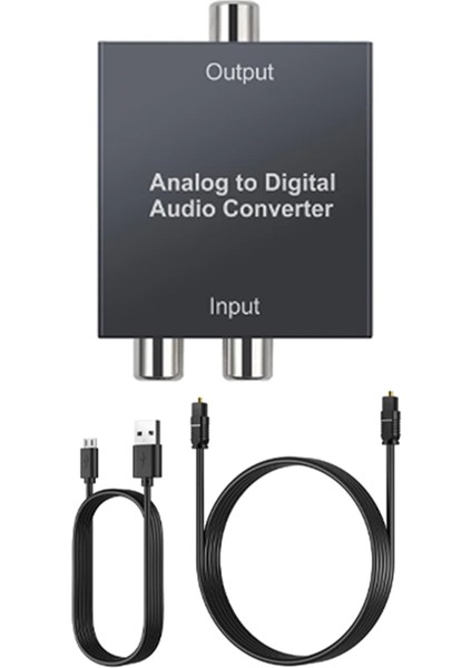 Analogdan Dijitale Ses Dönüştürücü R/l Rca 3.5mm Aux'tan Dijital Koaksiyel Toslink Optik Ses Adaptörü Ps3 Xbox Için (Yurt Dışından)