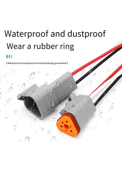 Deutsch Otomotiv Su Geçirmez Konnektör Için Kablo Kılıflı Kablo Bağlantısı, 3 Delikli Erkek Uçlu Kablo DT04-3P (Yurt Dışından) indirimleri