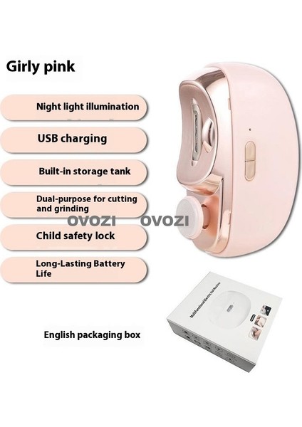 Ovozı Elektrikli Tırnak Makası Çok Fonksiyonlu Tırnak Bileyici (Yurt Dışından)