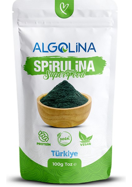 Spirulina Tozu 100 gr - BİTKİSEL PROTEİN KAYNAĞI