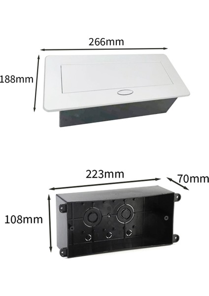 3 Çıkışlı Açılır Zemin Elektrik Çıkışı Gömme Gizli Tezgah Üstü Priz 2 USB Bağlantı Noktalı Zemin Çıkış Kutusu Abd Tak (Yurt Dışından) indirimleri