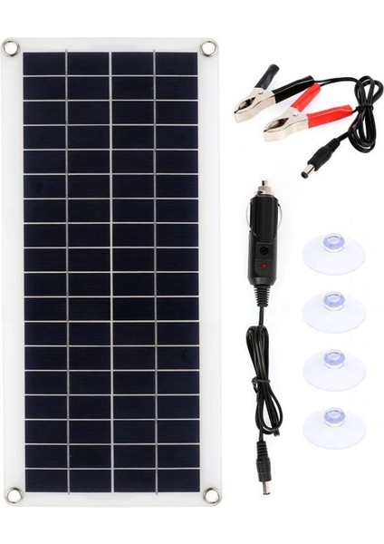 15W Güneş Panelı 12-18V Güneş Pili Güneş Paneli Telefon Rv Araba Mp3 Pad Şarj Cihazı Açık Pil Kaynağı B (Yurt Dışından)