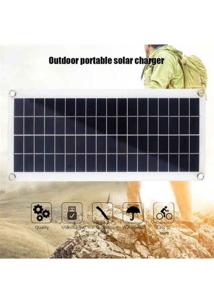 15W Güneş Panelı 12-18V Güneş Pili Güneş Paneli Telefon Rv Araba Mp3 Pad Şarj Cihazı Açık Pil Kaynağı B (Yurt Dışından) fırsatları