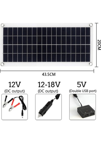 15W Güneş Panelı 12-18V Güneş Pili Güneş Paneli Telefon Rv Araba Mp3 Pad Şarj Cihazı Açık Pil Kaynağı B (Yurt Dışından) indirimleri