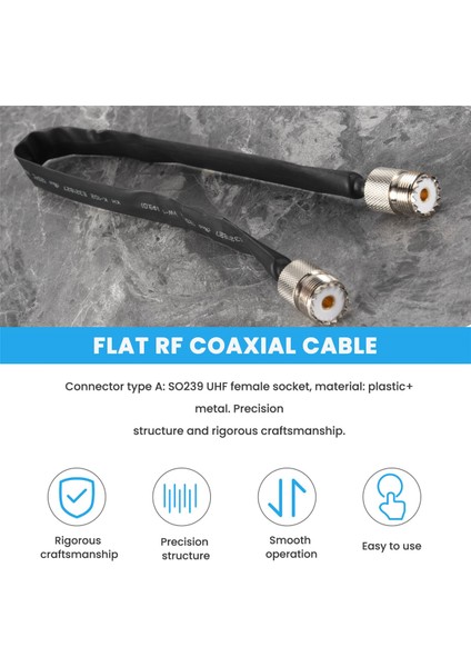 Kapı/pencere Geçişi Düz Rf Koaksiyel Kablo SO239 Uhf Dişi - Uhf Dişi 50 Ohm Rf Koaksiyel Pigtail Uzatma Kablosu (Yurt Dışından) fırsatları