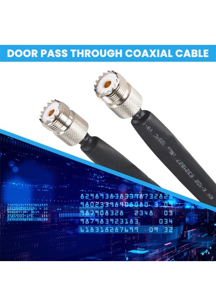 Kapı/pencere Geçişi Düz Rf Koaksiyel Kablo SO239 Uhf Dişi - Uhf Dişi 50 Ohm Rf Koaksiyel Pigtail Uzatma Kablosu (Yurt Dışından) indirimleri
