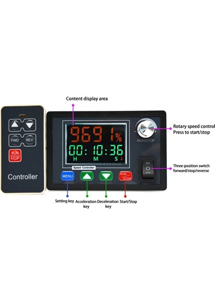 DC10-55V 40A Pwm Motor Hız Kontrol Cihazı Kablosuz Uzaktan Dc Fırçalı Motor Regülatörü Pozitif Ters Voltaj Regülatörü (Yurt Dışından) fırsatları