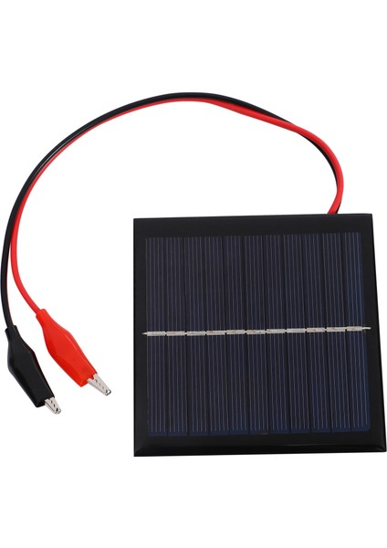1W 5.5V Güneş Pili Epoksi Polikristal Güneş Paneli + Şarj Için Klip 3.7V Pil Sistemi Oyuncak LED Işık Çalışma 95*95MM (Yurt Dışından)