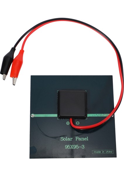 1W 5.5V Güneş Pili Epoksi Polikristal Güneş Paneli + Şarj Için Klip 3.7V Pil Sistemi Oyuncak LED Işık Çalışma 95*95MM (Yurt Dışından) fırsatları